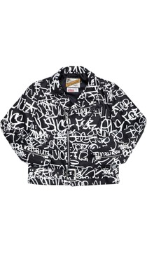 supreme cdg leather jacket